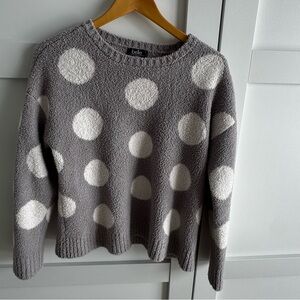 Gray Polka Dot Sweater